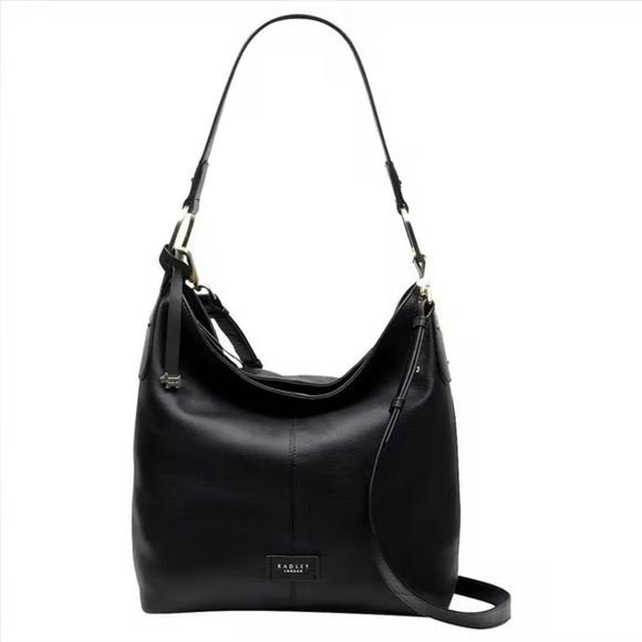 RADLEY LONDON Handbags - Radley London Southwark Park Leather Hobo Bag, black, NWOT